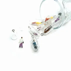 1, 4 or 20: Mixed Kawaii People Pill Wish Capsule Charms