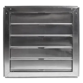 18 In. Automatic Metal Shutter for Gable Mount Power Attic Ventilators