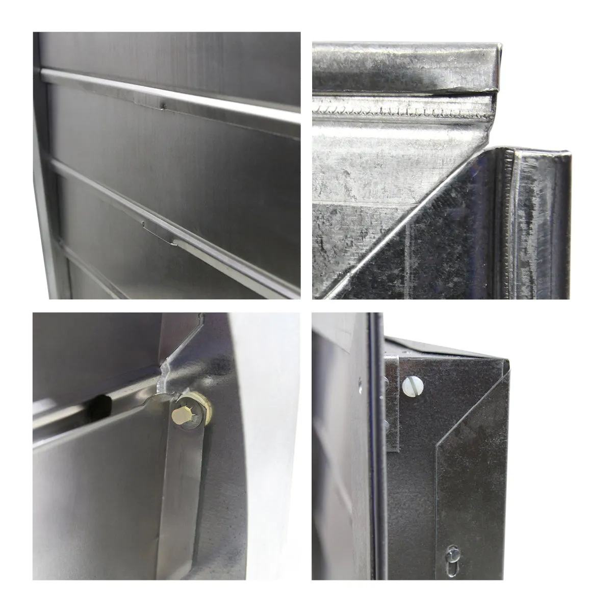 18 In. Automatic Metal Shutter for Gable Mount Power Attic Ventilators