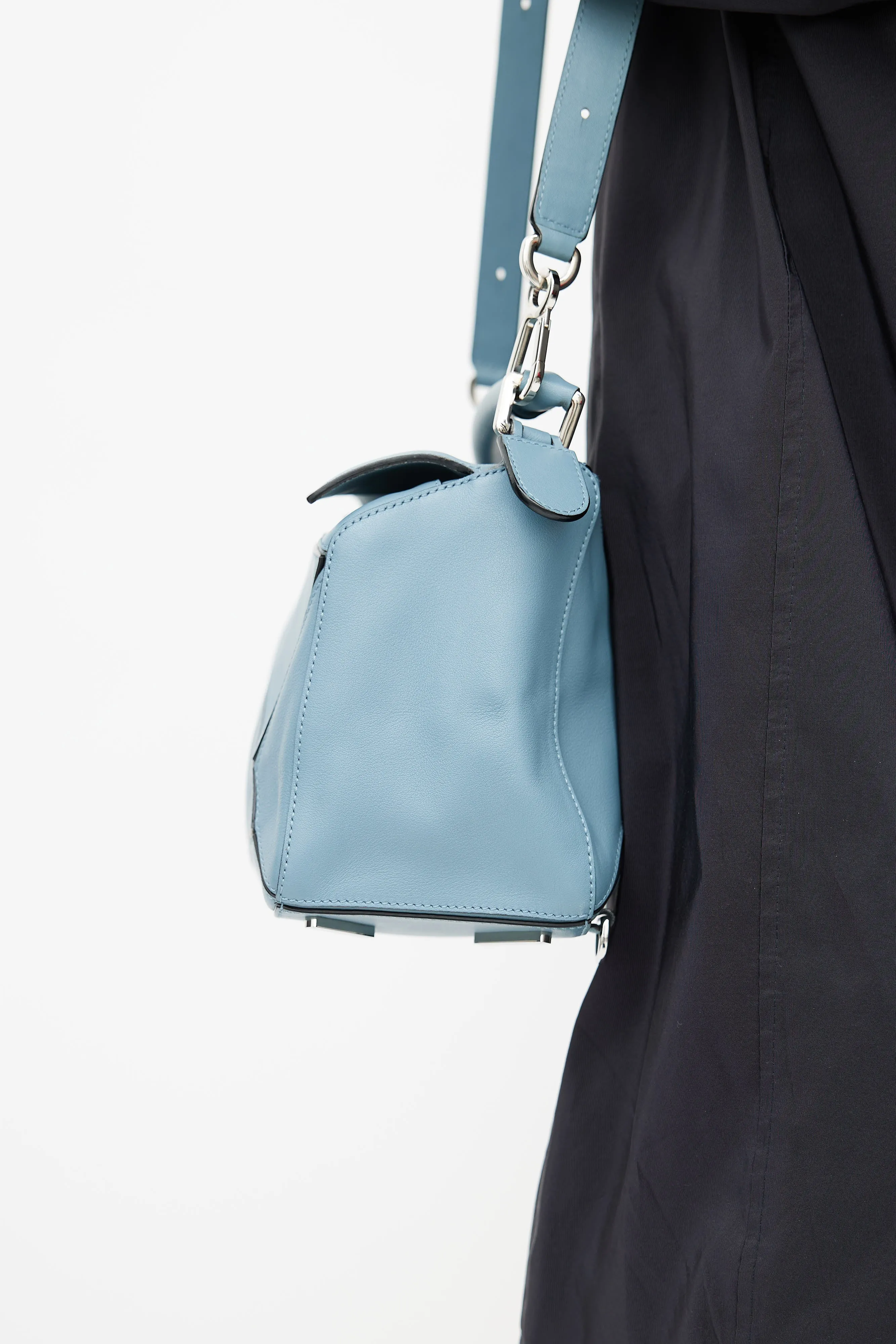 2017 Blue Medium Puzzle Bag