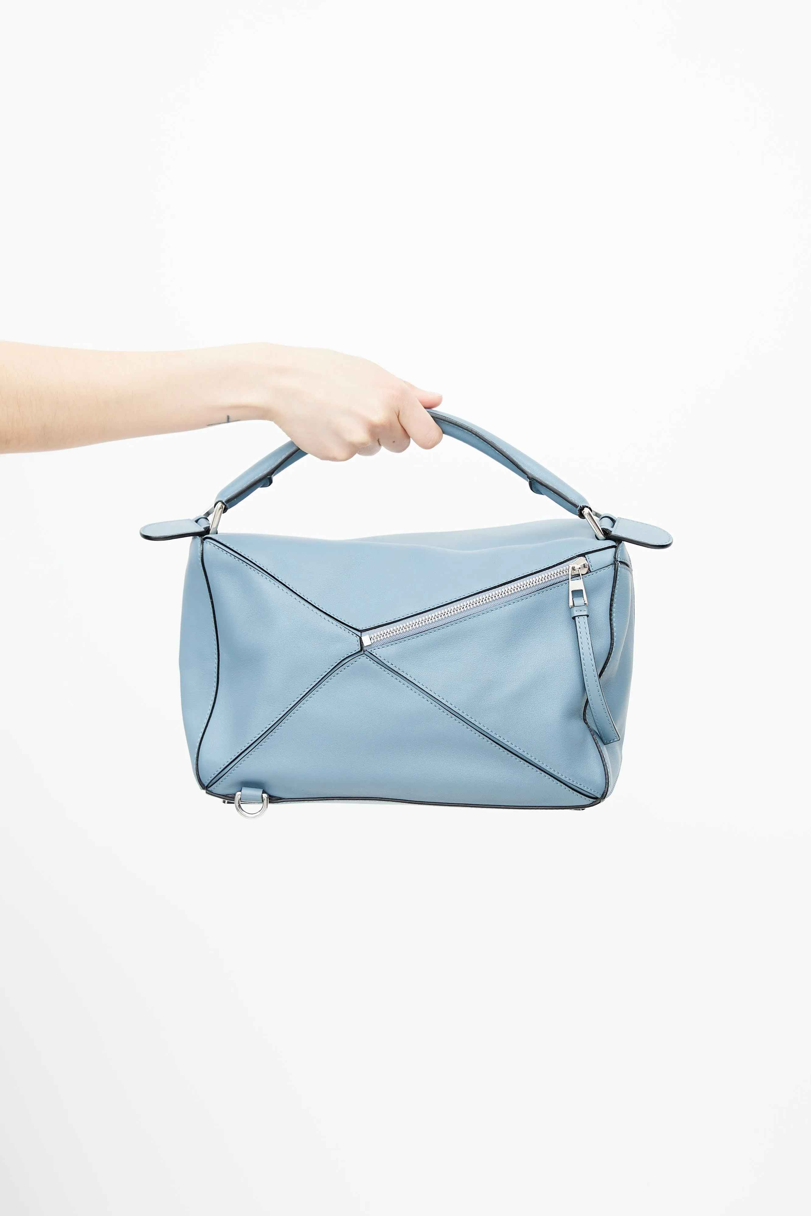 2017 Blue Medium Puzzle Bag