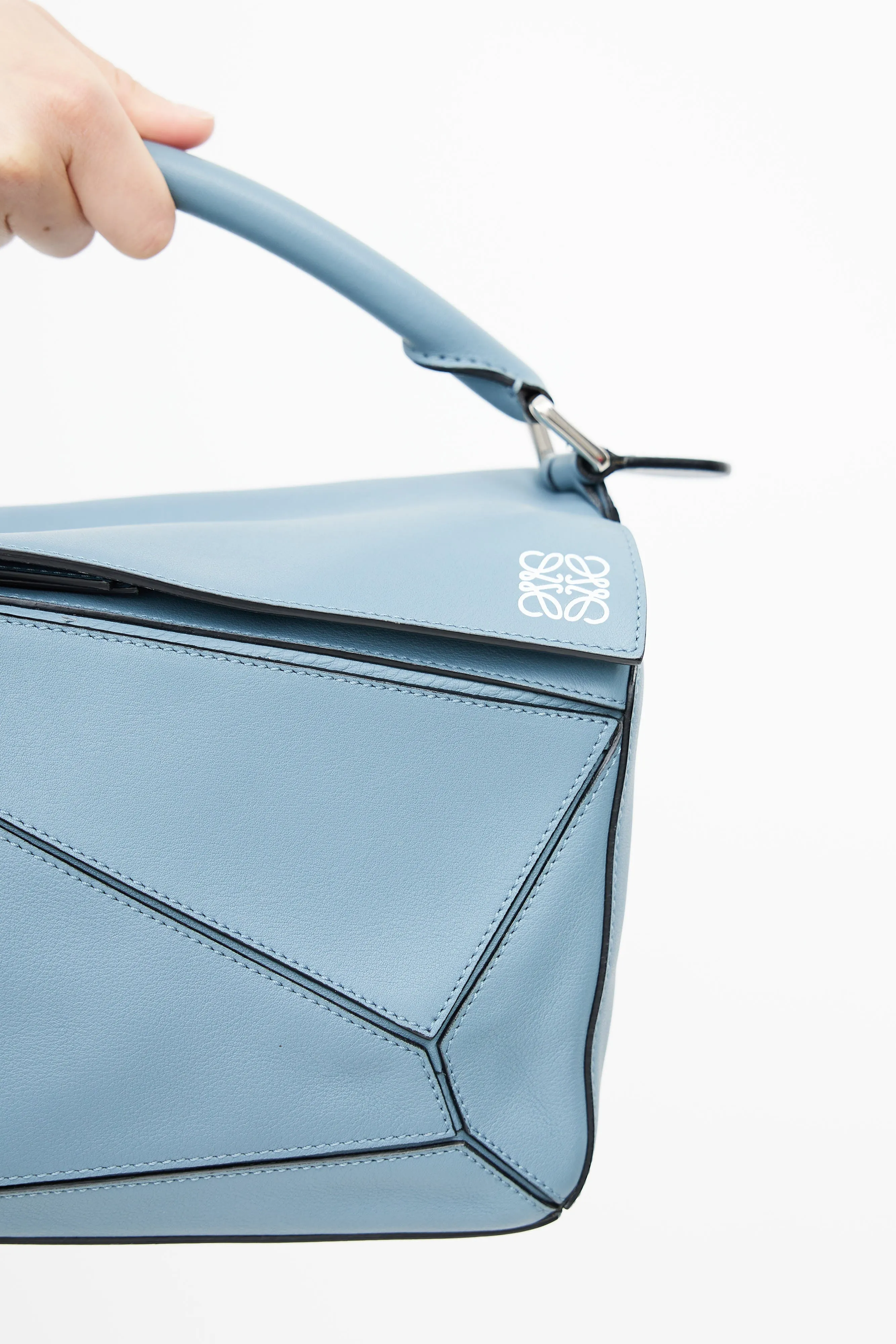 2017 Blue Medium Puzzle Bag