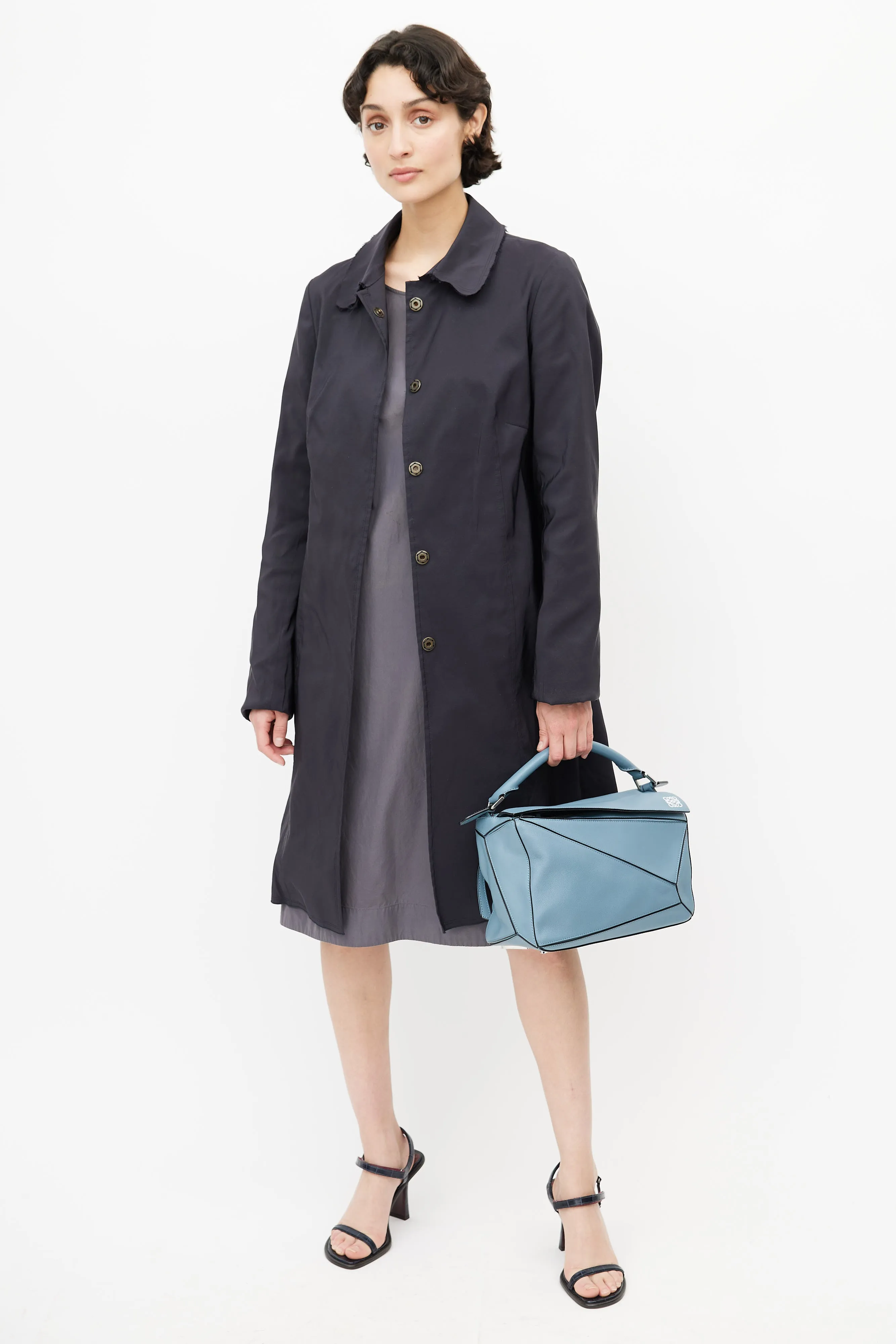 2017 Blue Medium Puzzle Bag