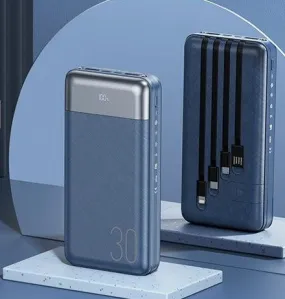 22.5W PD Quick Charge In-Built Cables Power Bank
