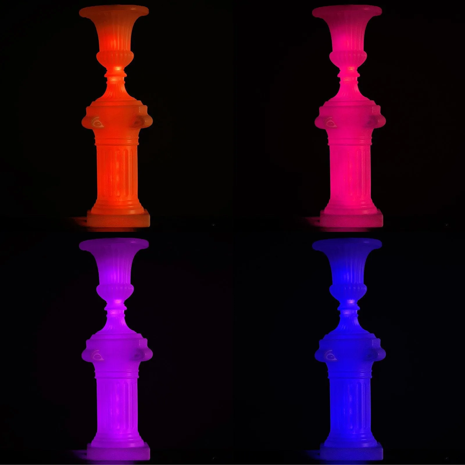 7 Color Changing Party Wedding Aisle LED Column Event Party Decoration SET - One Column   One Flower Pot - 42.5"