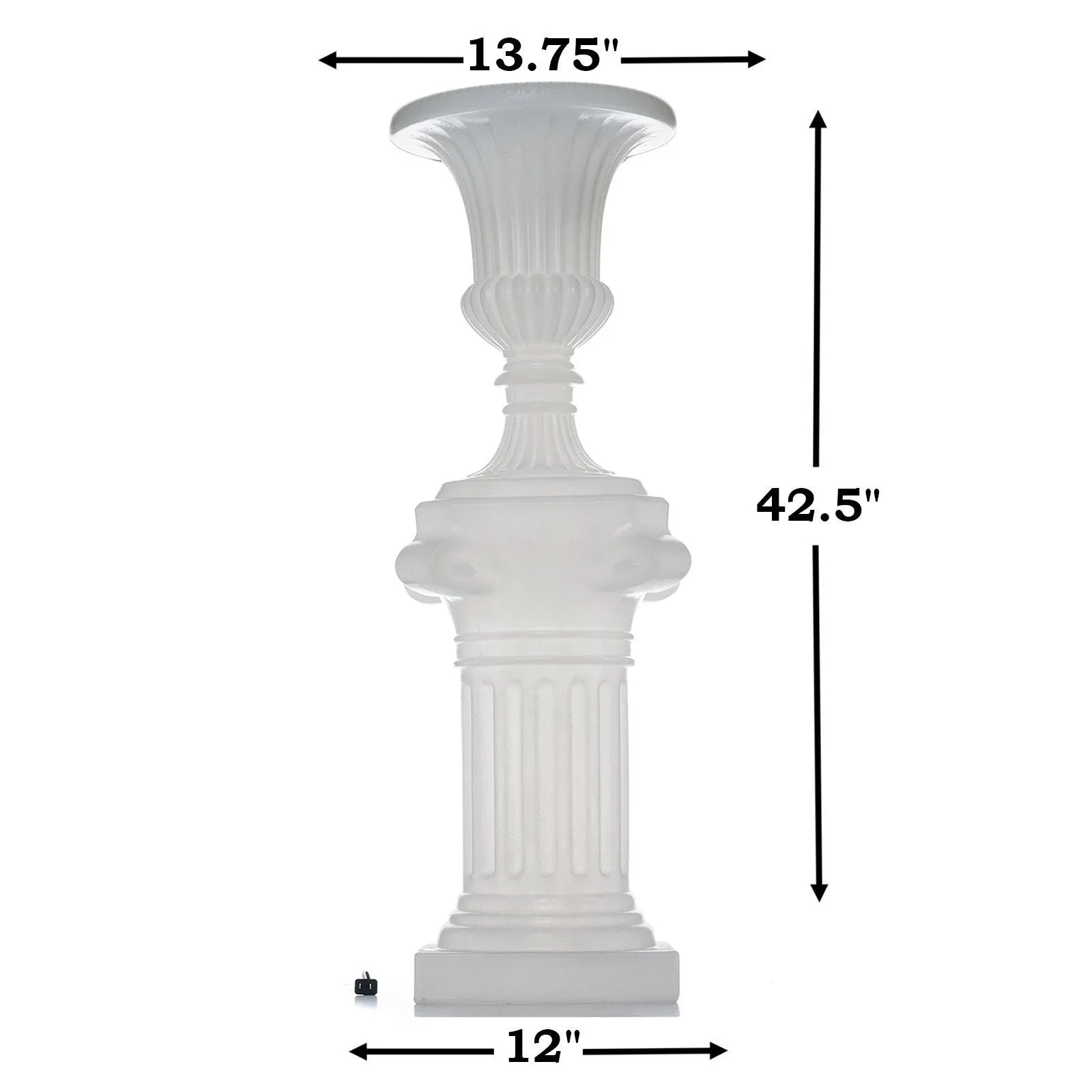 7 Color Changing Party Wedding Aisle LED Column Event Party Decoration SET - One Column   One Flower Pot - 42.5"