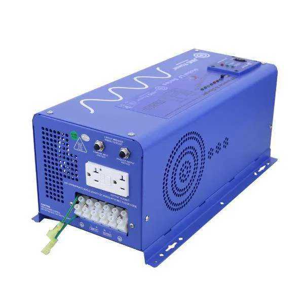 Aims Power PICOGLF20W12V120VR 2000 Watt Pure Sine Inverter Charger New
