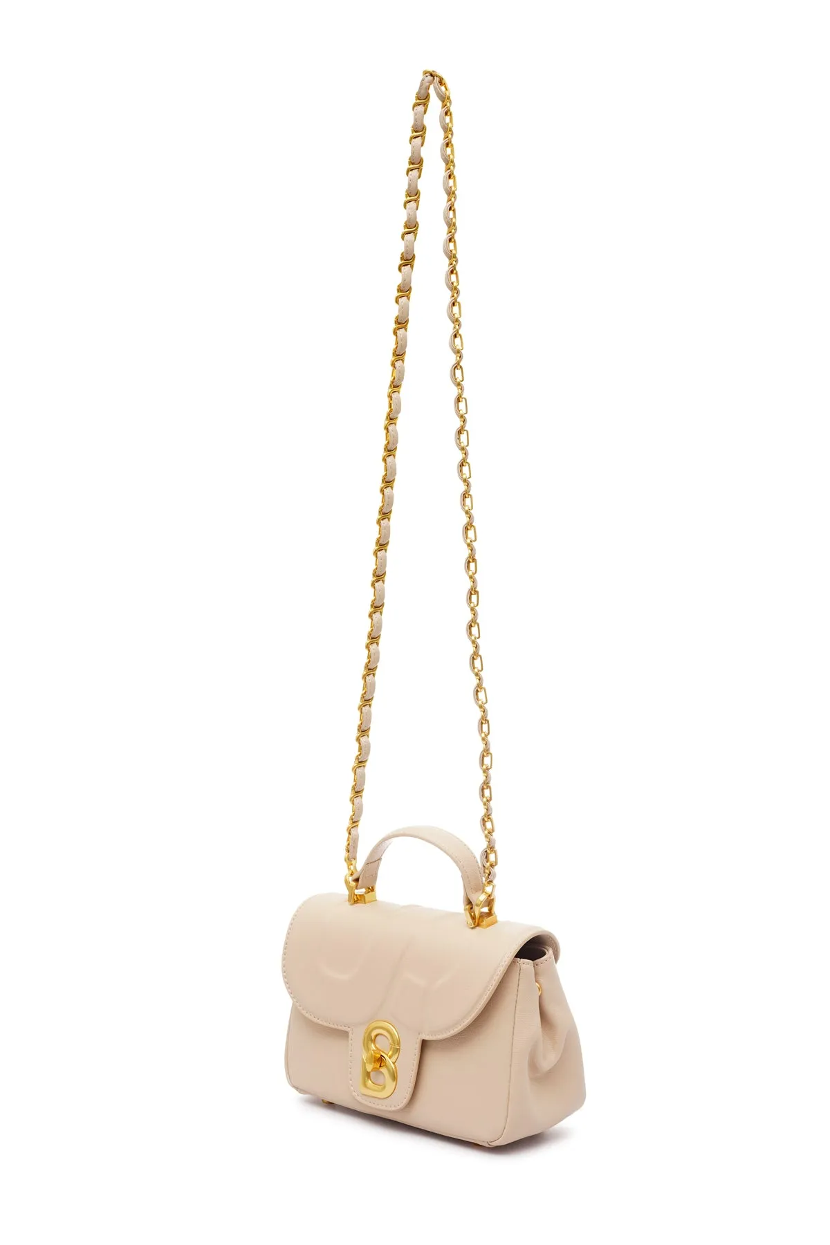 Alma Leather Flap Bag Small - Taffy