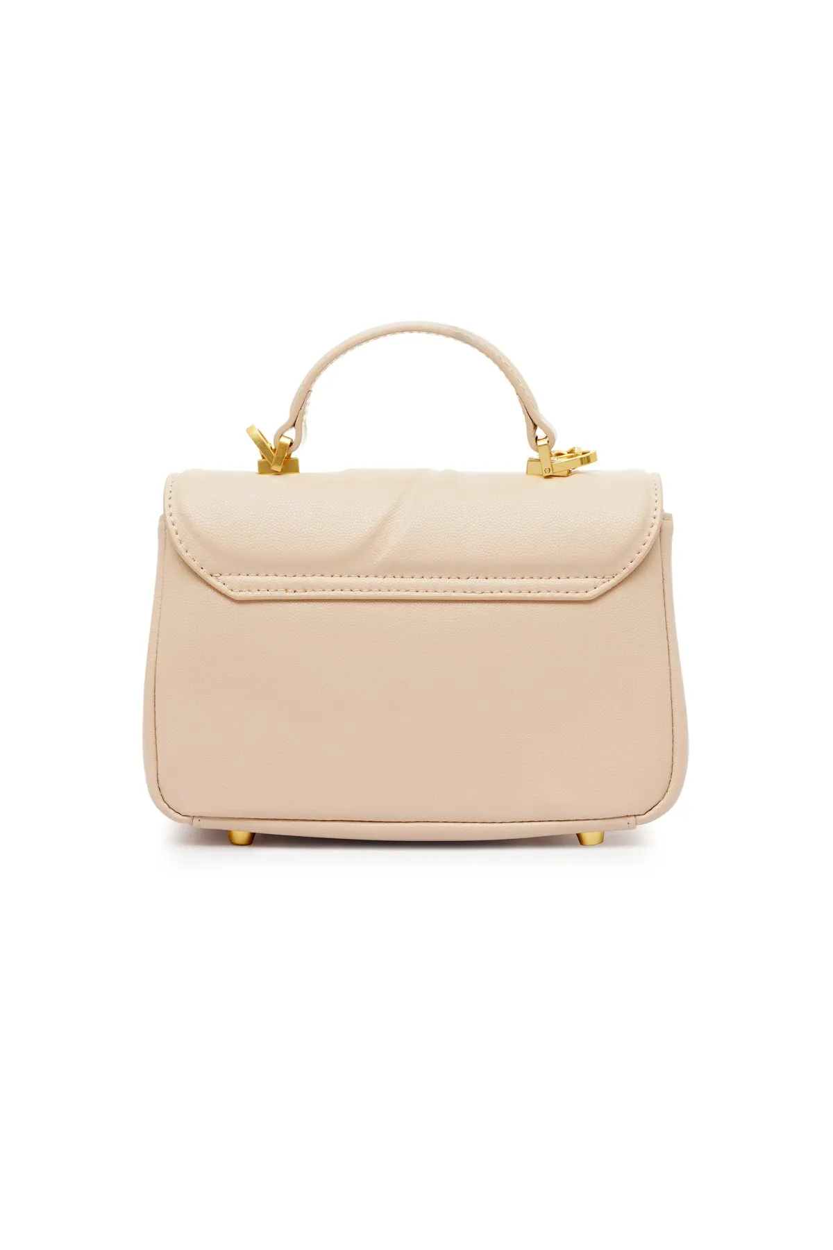 Alma Leather Flap Bag Small - Taffy