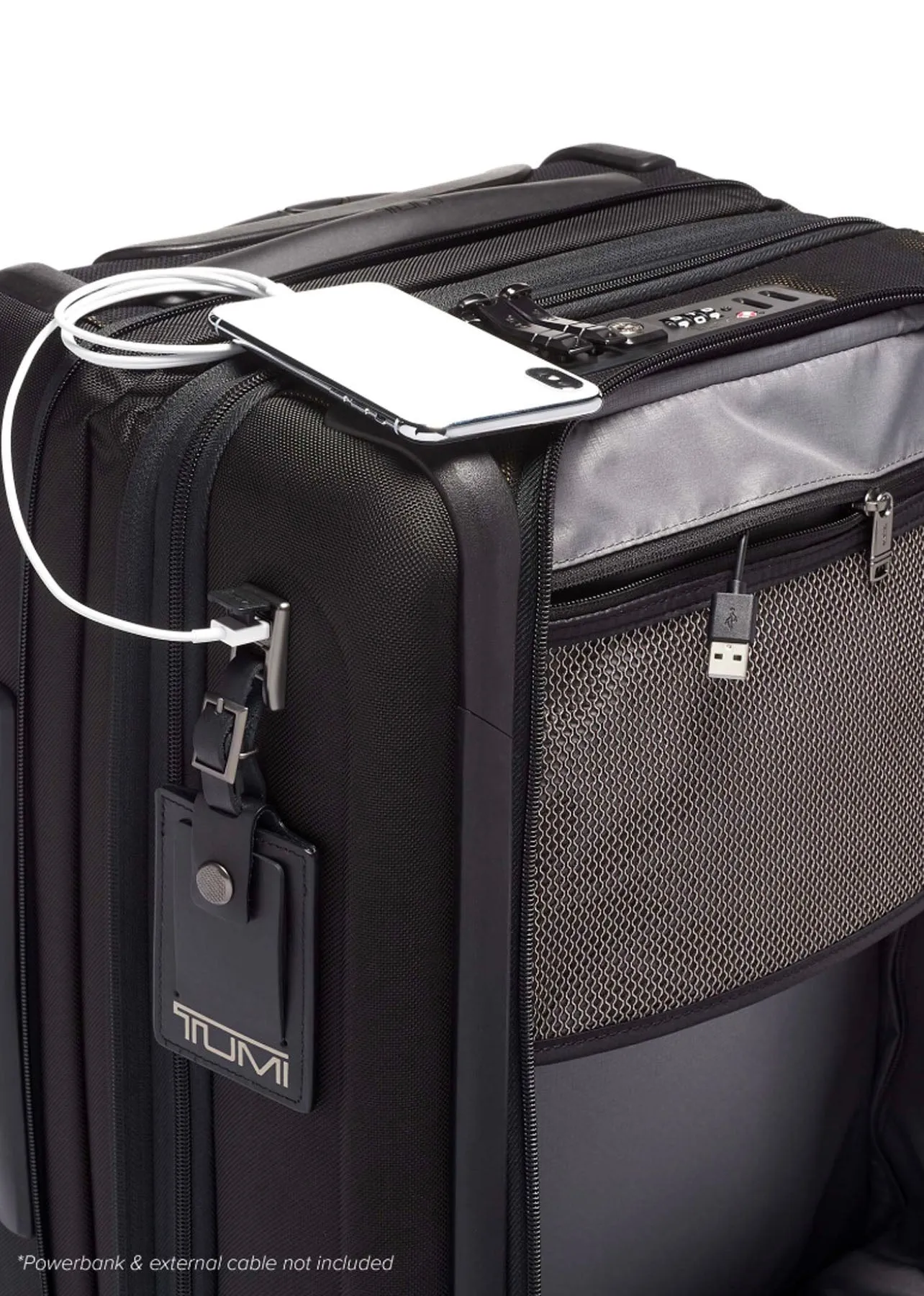 Alpha 3 International Dual Access 4 Wheeled Carry-On - Black