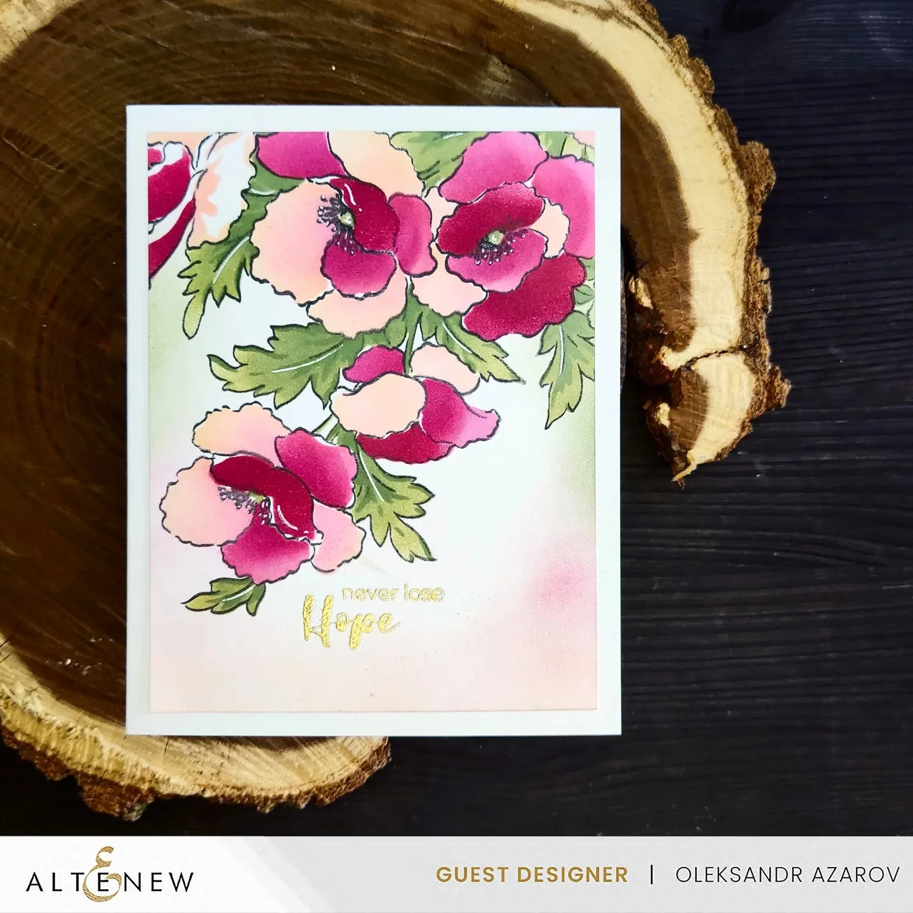 Altenew Bouquet of Poppies Stamp Set