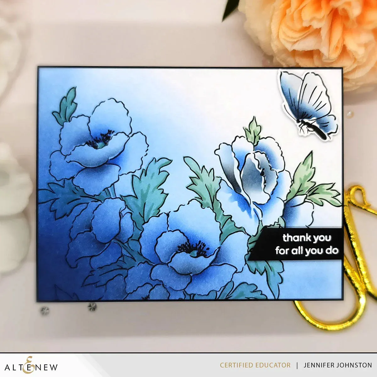 Altenew Bouquet of Poppies Stamp Set