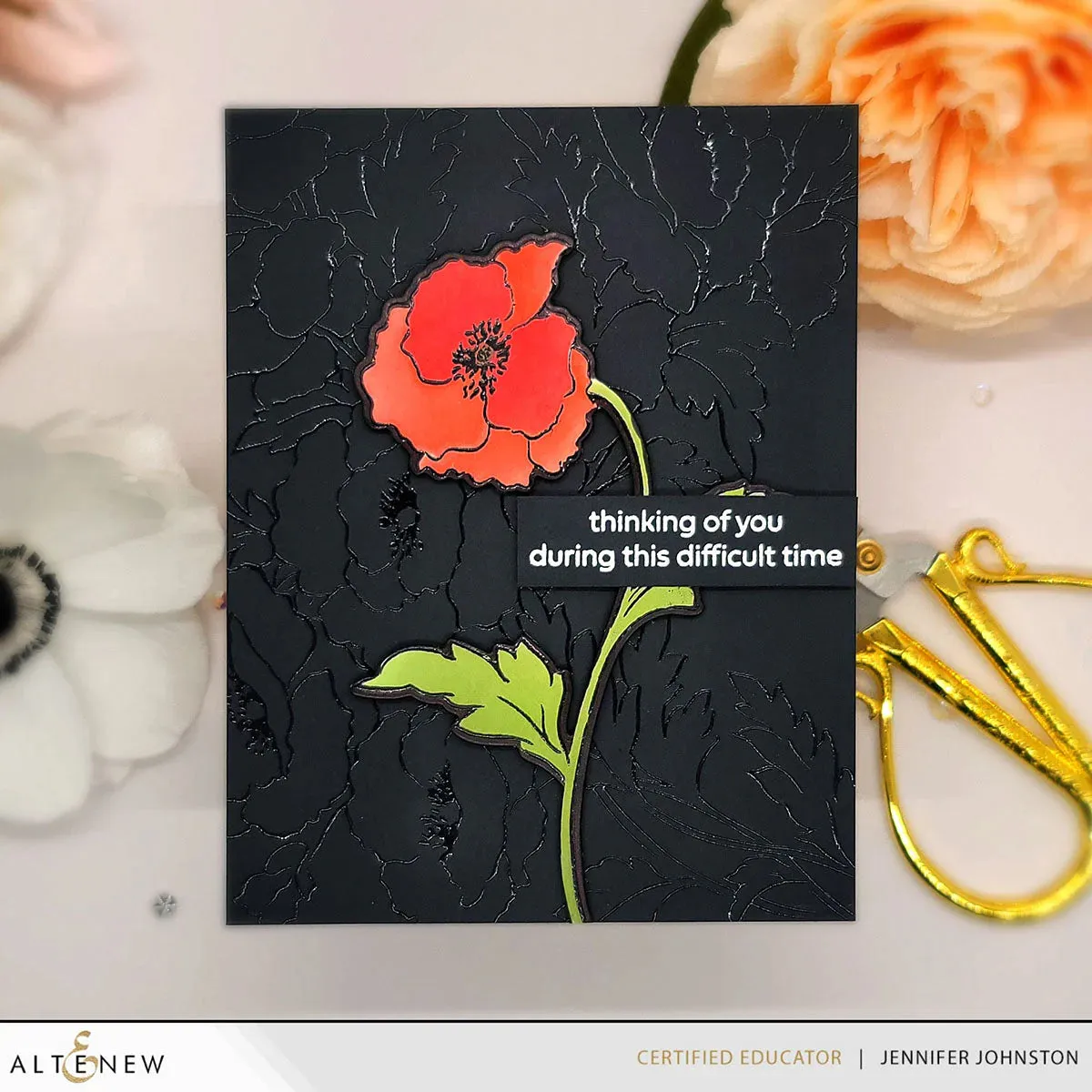 Altenew Bouquet of Poppies Stamp Set
