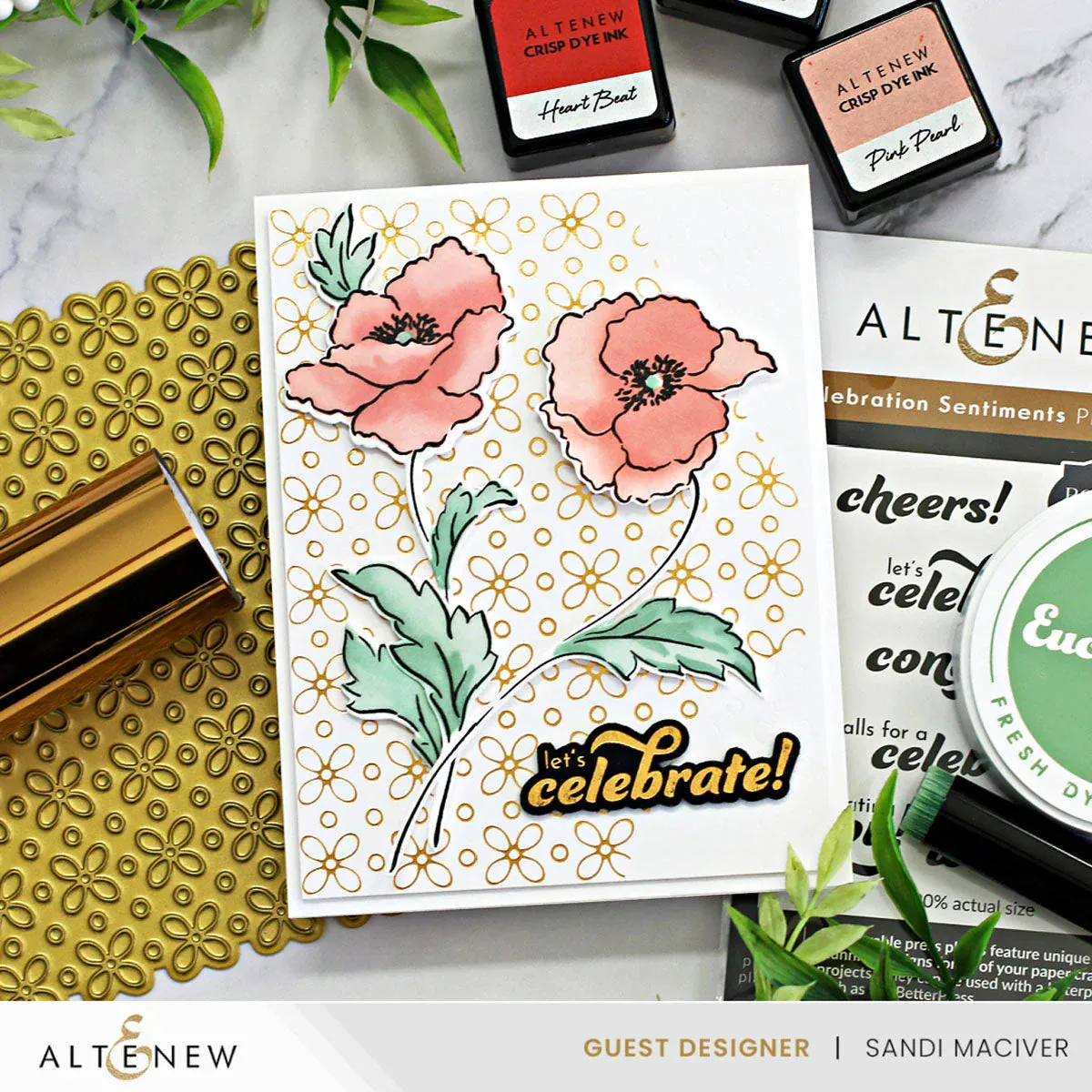 Altenew Bouquet of Poppies Stamp Set