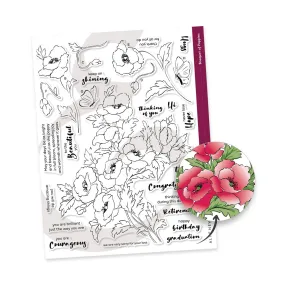 Altenew Bouquet of Poppies Stamp Set