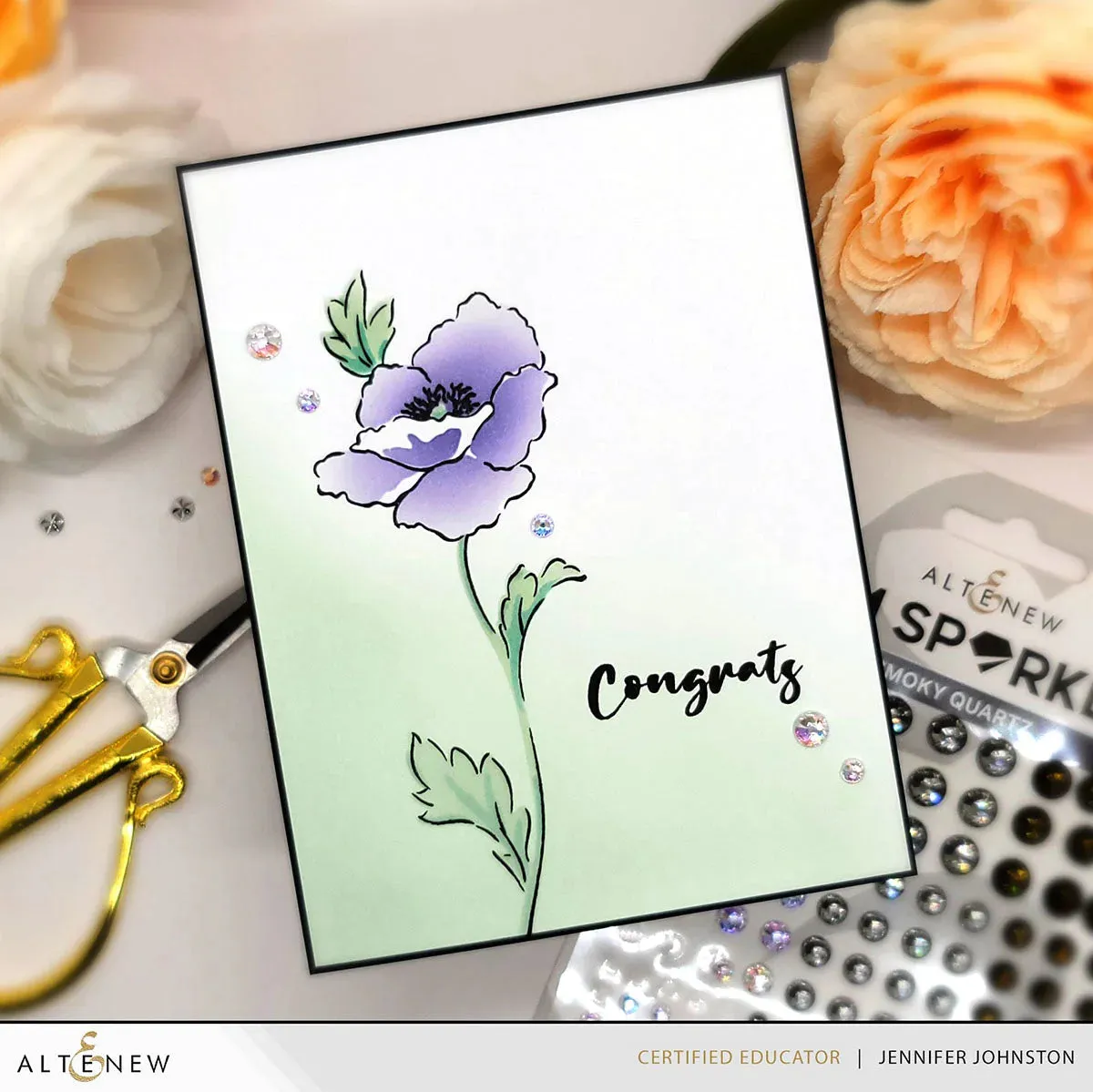 Altenew Bouquet of Poppies Stamp Set