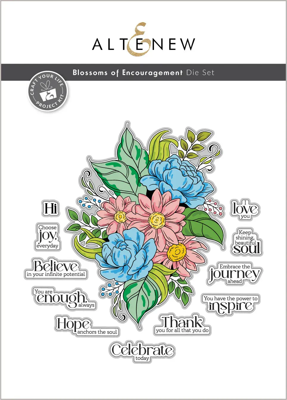 Altenew Craft Your Life Project Kit: Blossoms of Encouragement