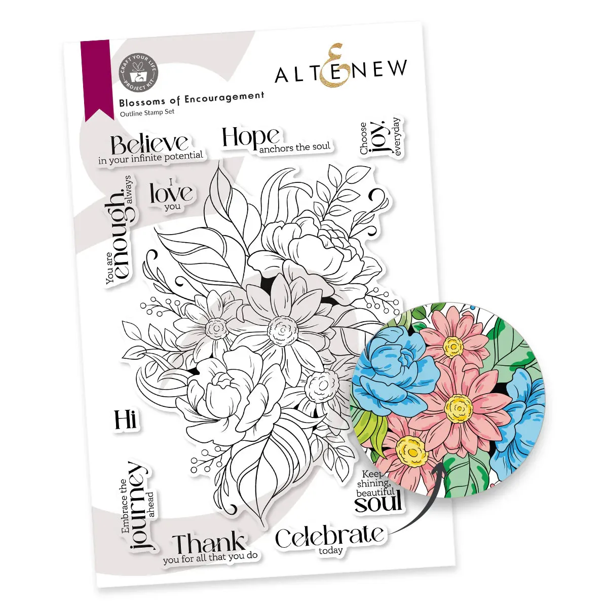 Altenew Craft Your Life Project Kit: Blossoms of Encouragement