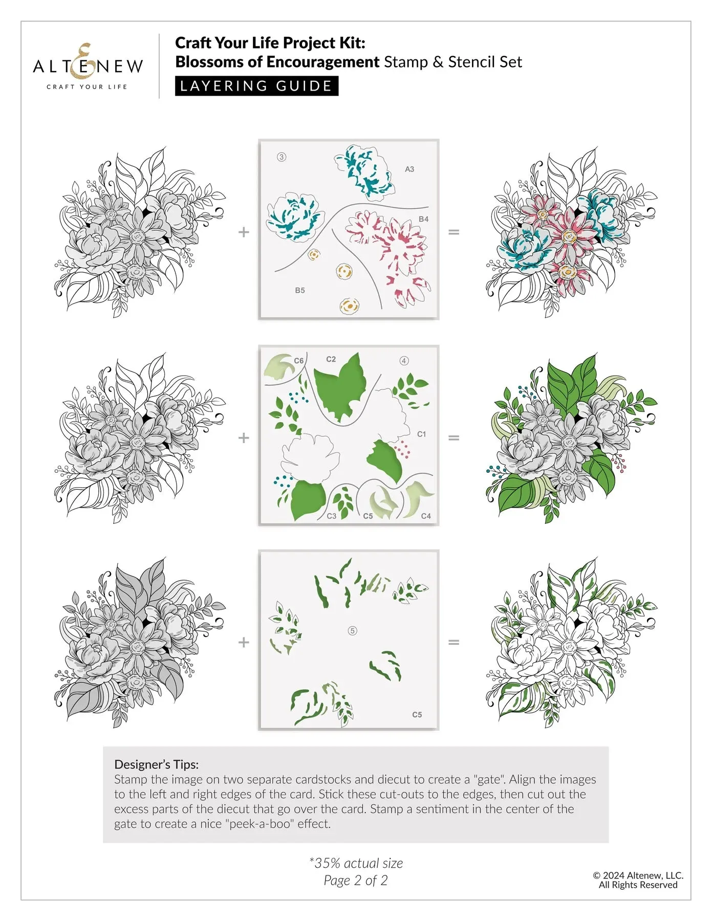 Altenew Craft Your Life Project Kit: Blossoms of Encouragement