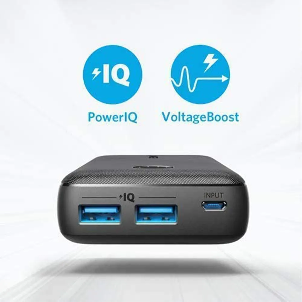 Anker PowerCore Select 10000 A1223H11 Power Bank 2x USB   Micro 12W Fast Charging 10000mAh - Black
