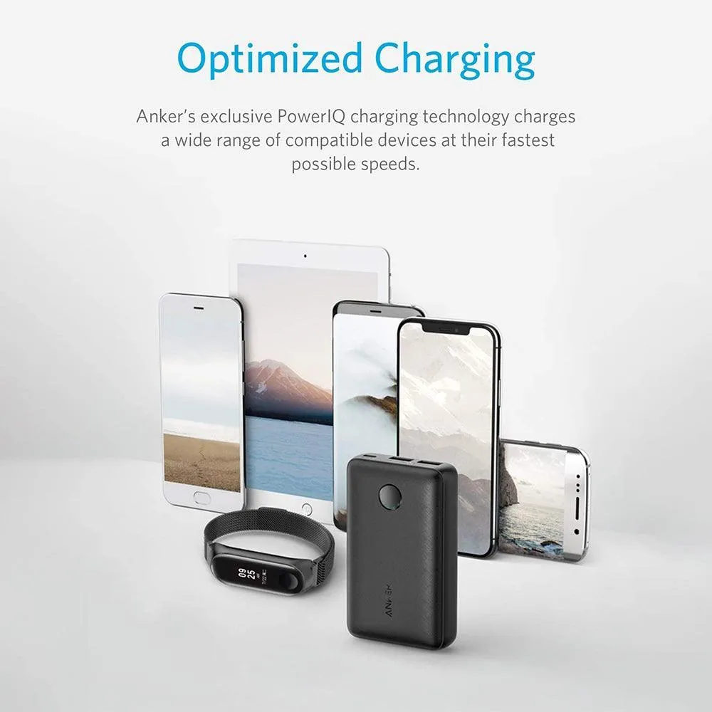 Anker PowerCore Select 10000 A1223H11 Power Bank 2x USB   Micro 12W Fast Charging 10000mAh - Black