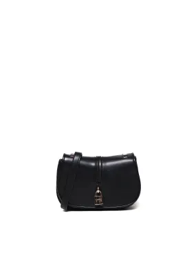 Artemisia Black Shoulder Strap Bag