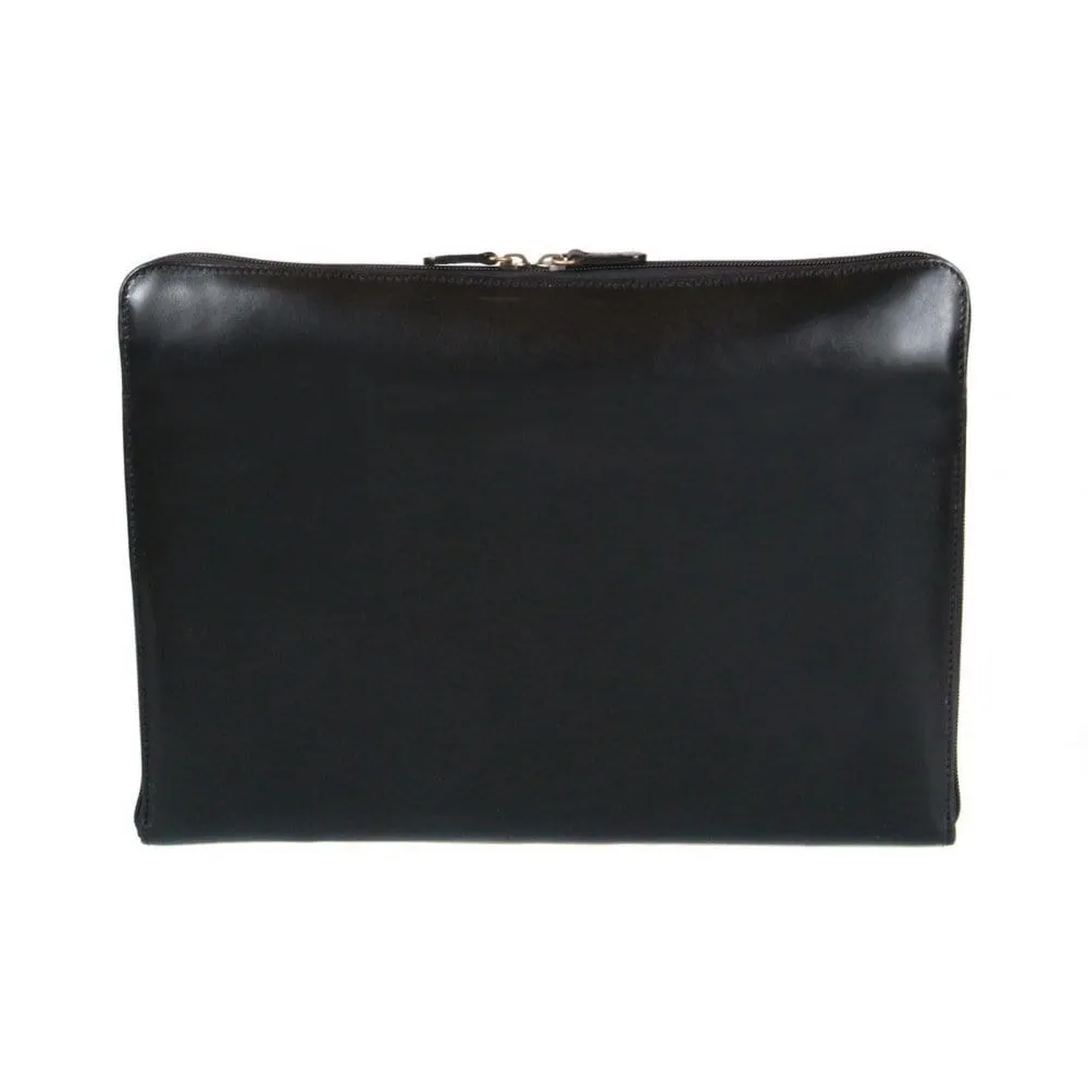 Belgrave Leather A4 Document Case - Black