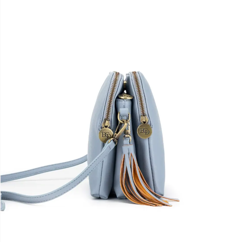 Black Caviar Designs Crossbody Bag - Parker Chambray