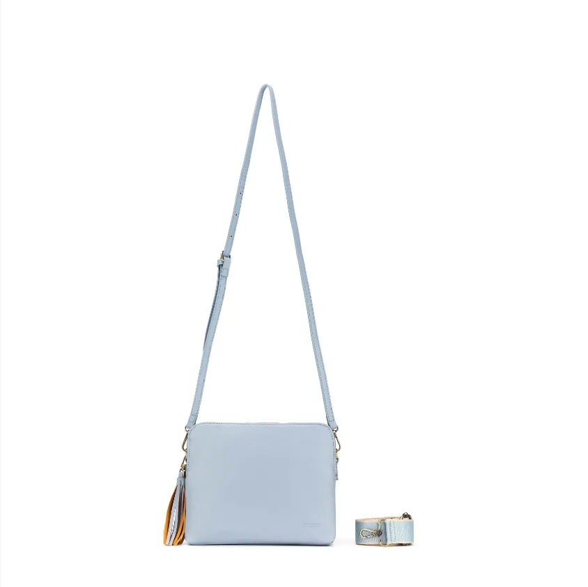Black Caviar Designs Crossbody Bag - Parker Chambray