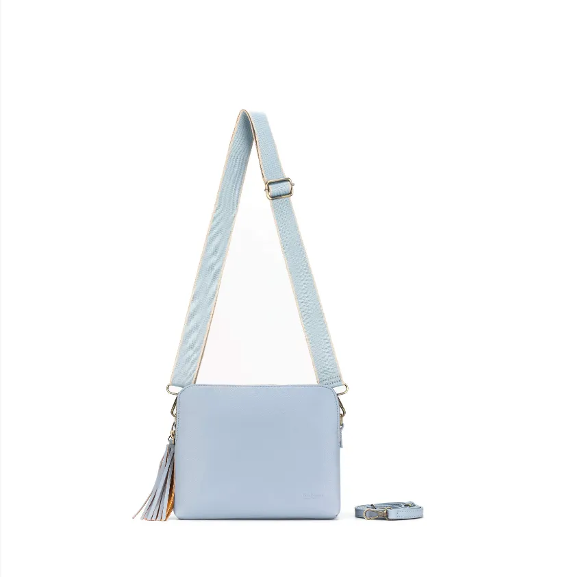 Black Caviar Designs Crossbody Bag - Parker Chambray