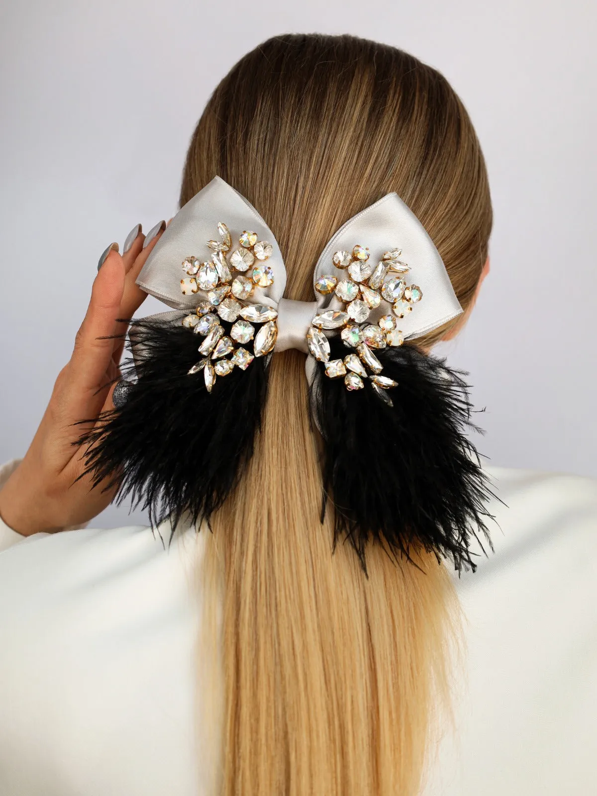 Bow Gilbert Silver & Black