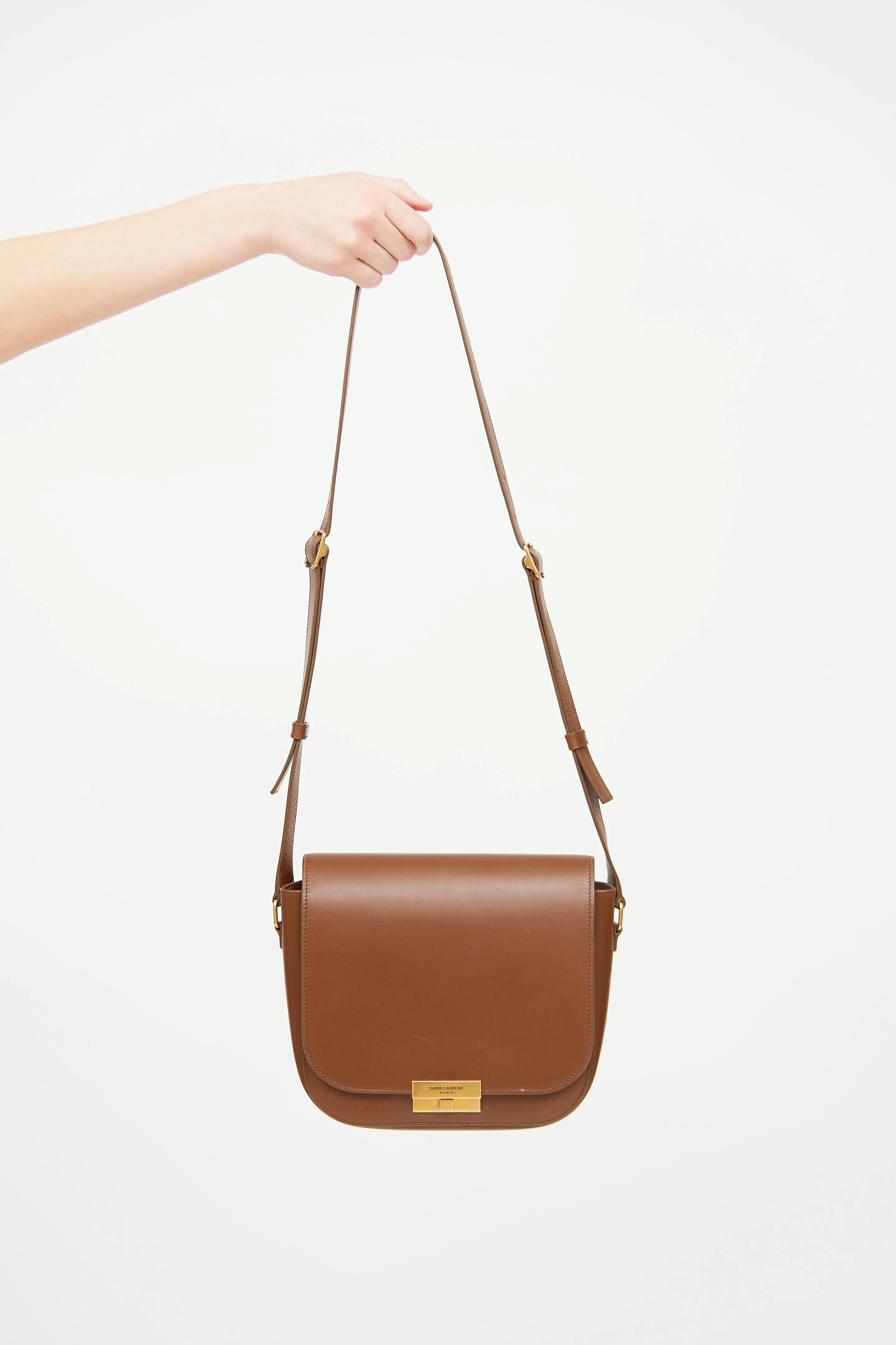 Brown Smooth Leather Betty Satchel Bag