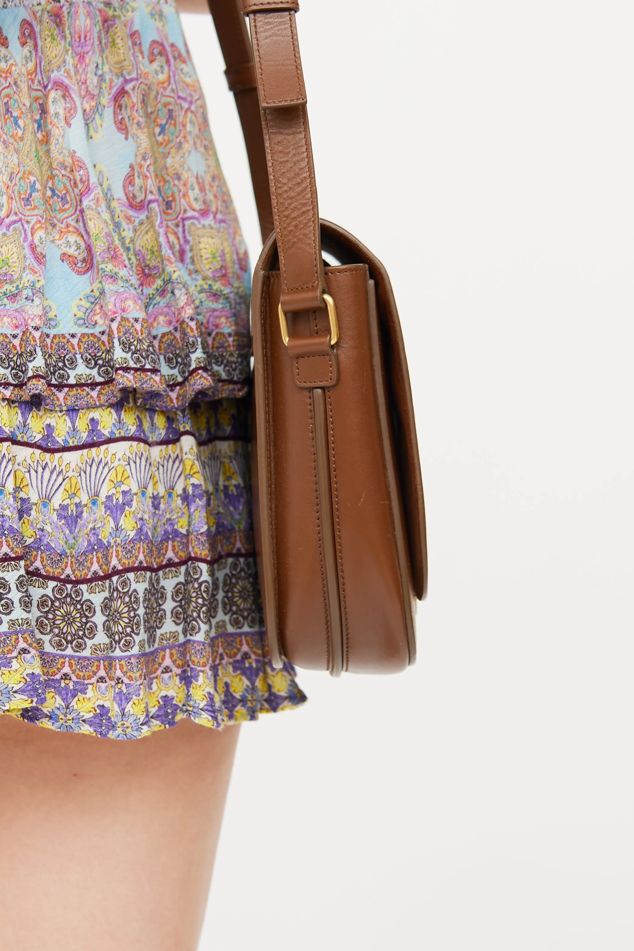 Brown Smooth Leather Betty Satchel Bag