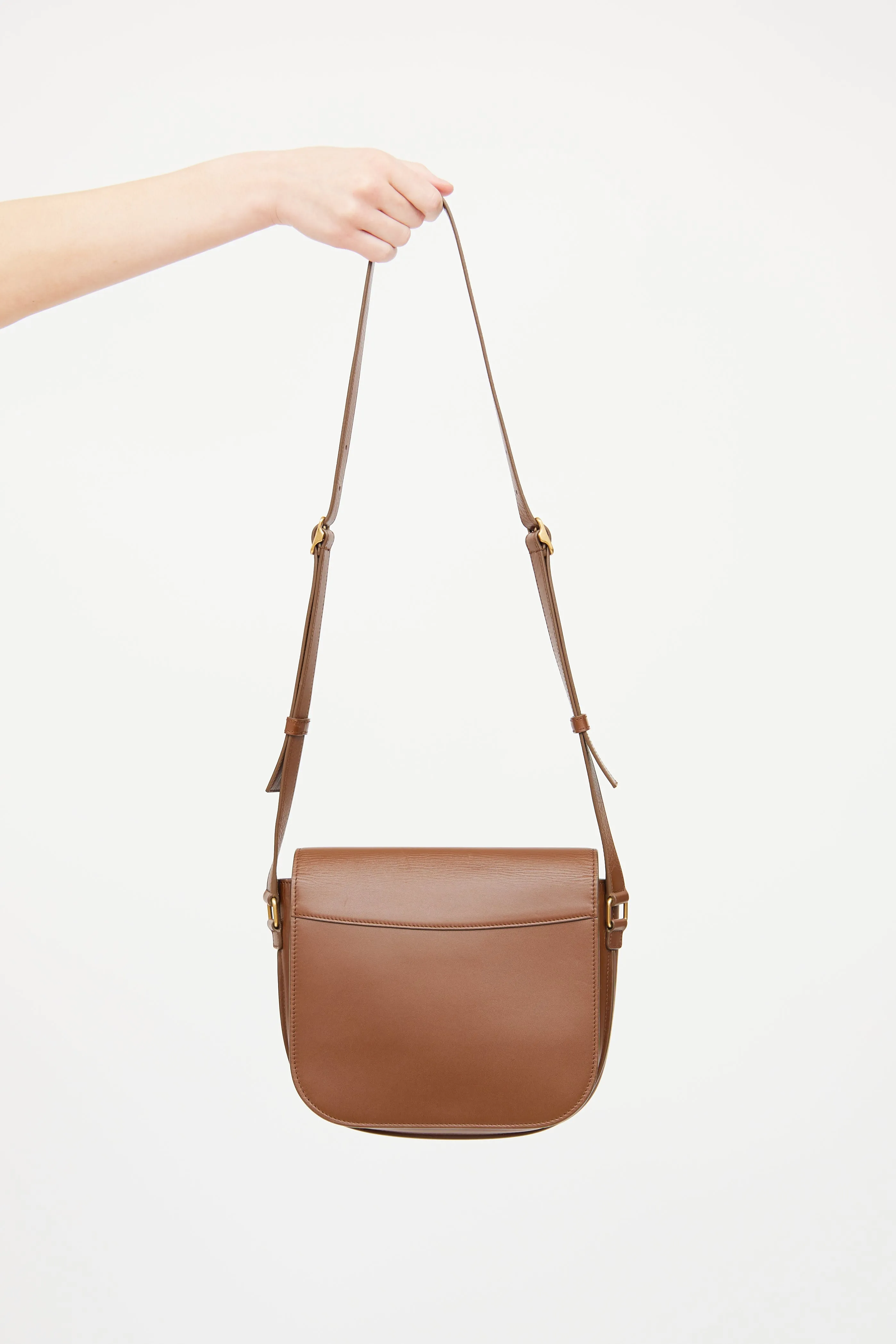 Brown Smooth Leather Betty Satchel Bag