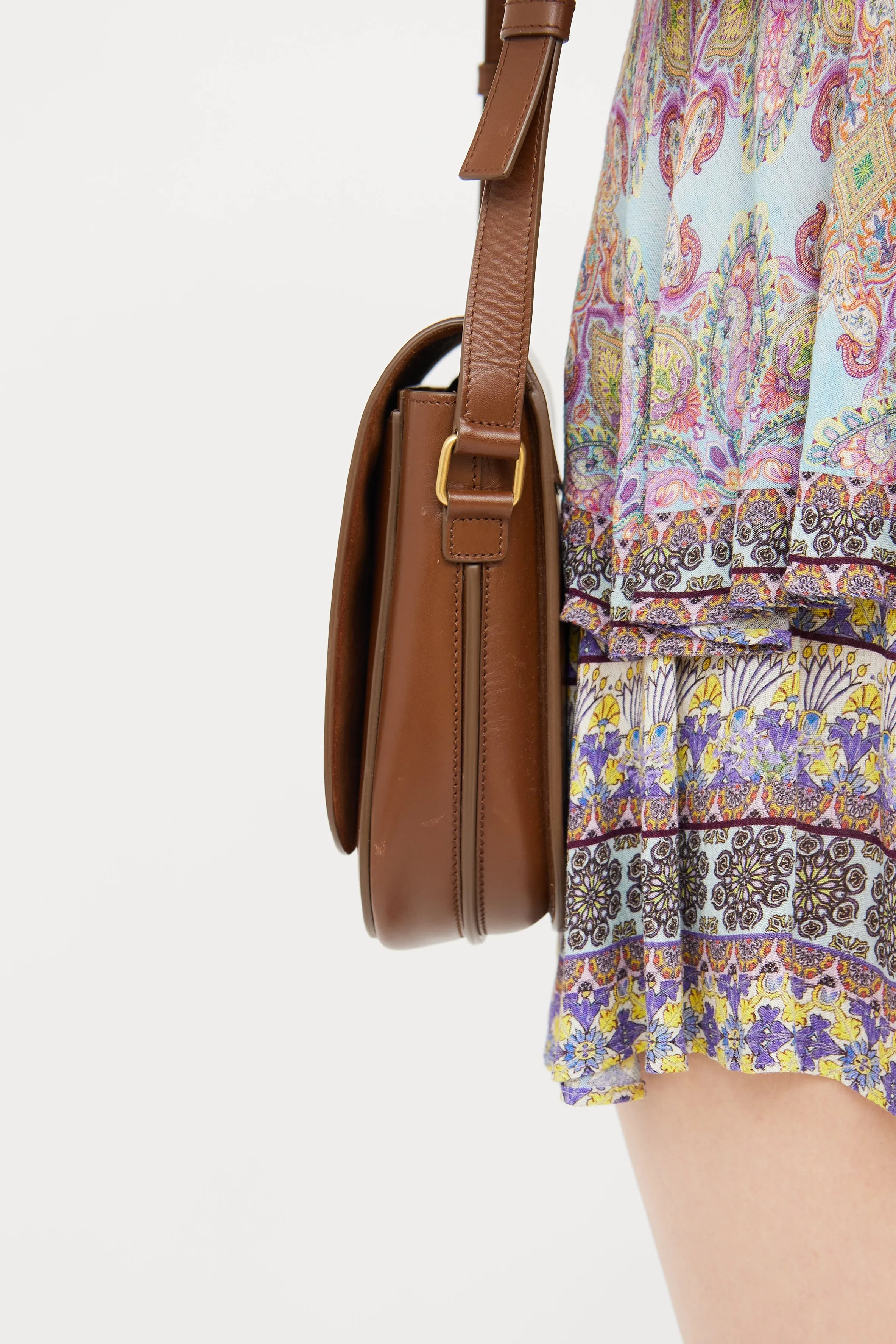 Brown Smooth Leather Betty Satchel Bag