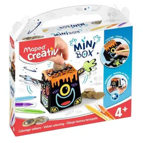 Build & Colour Mini Velvet Money Box Maped Creativ 7cm Age 4 