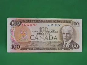 Canadian Bank Notes - ENZ - 1975 - $100 - AJJ5230787