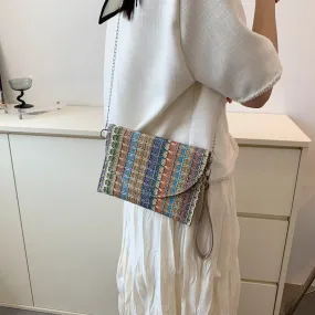 Casual Ethnic Style Woven Bag Women