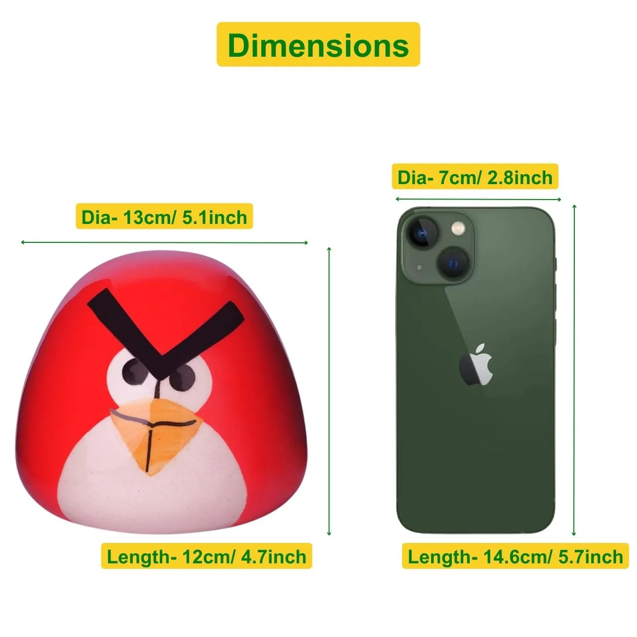 Ceramic Angry Bird Piggy Bank