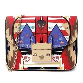Chains Print Mini Crossbody Bag