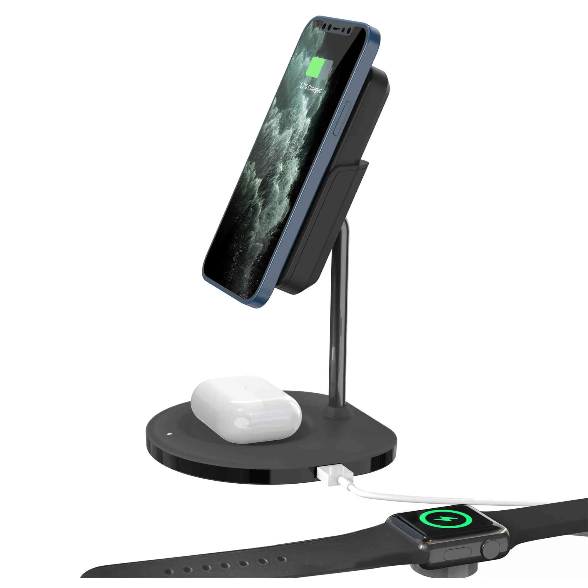 Charging Station for RapidX Boosta Power Bank and AirPods
