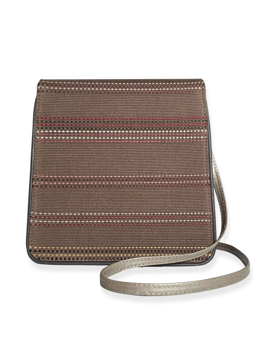 Cocktail Crossbody Taupe Silver Red 01