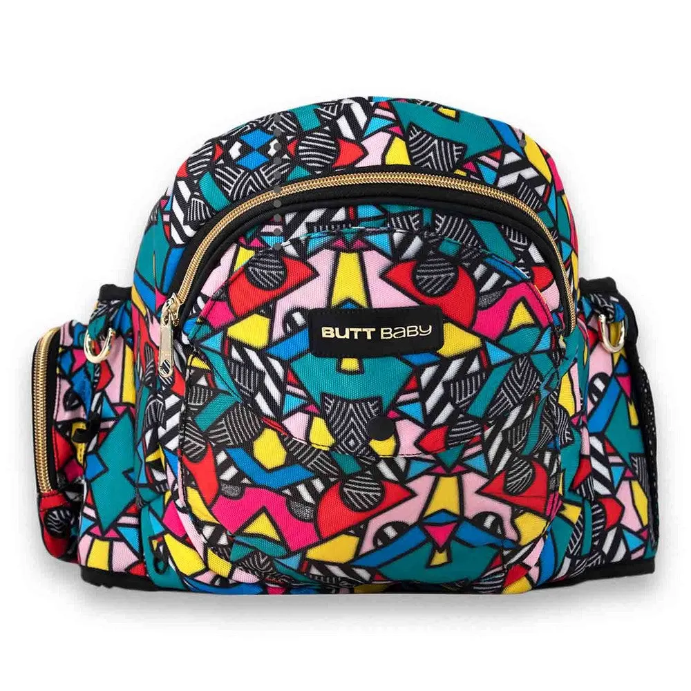Comic Printed Baby Carrier With Hip Seat