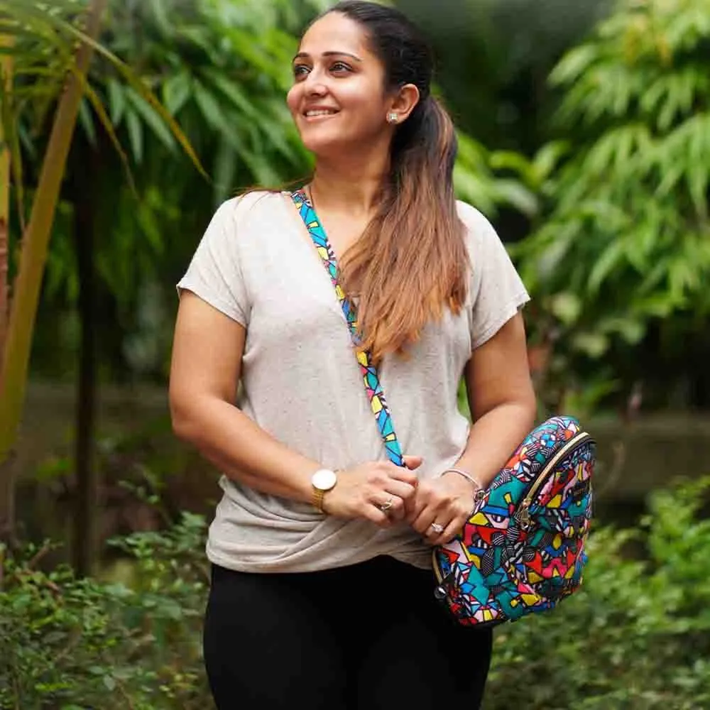 Comic Printed Baby Carrier With Hip Seat