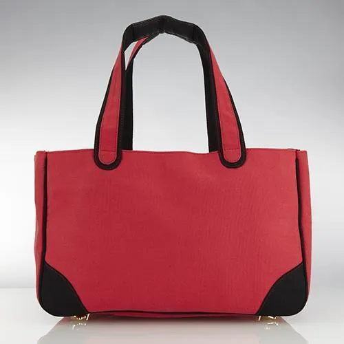 Doggie Style Rescue Me Tote Canvas Dog Carrier Red