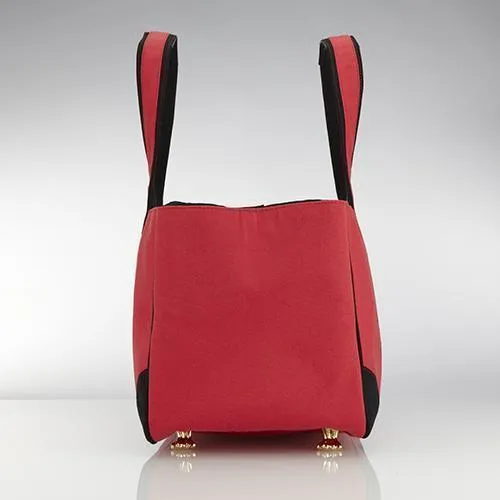 Doggie Style Rescue Me Tote Canvas Dog Carrier Red