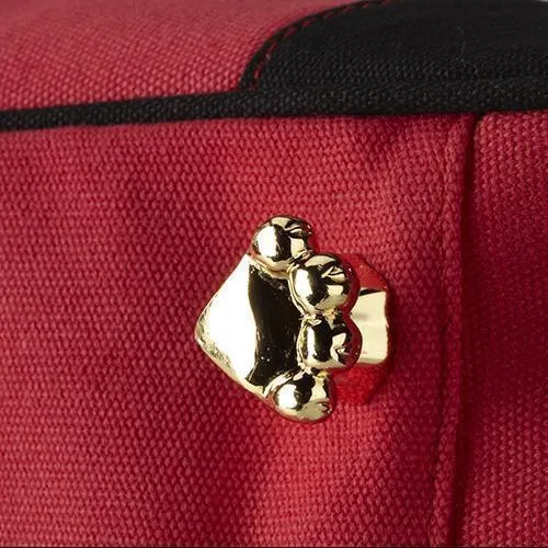 Doggie Style Rescue Me Tote Canvas Dog Carrier Red