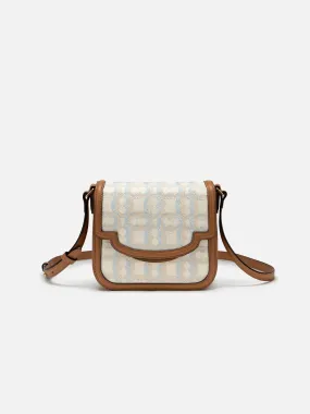 EP YAYING Embroidered Patchwork Crossbody Square Bag