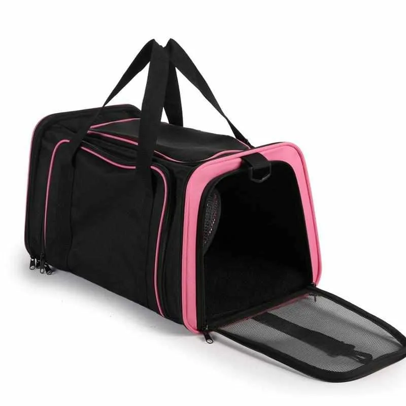 Fashion Breathable Pet Slings 1 Side Expandable Dog/Cat Carrier - Outdoor Pet Travel Bag