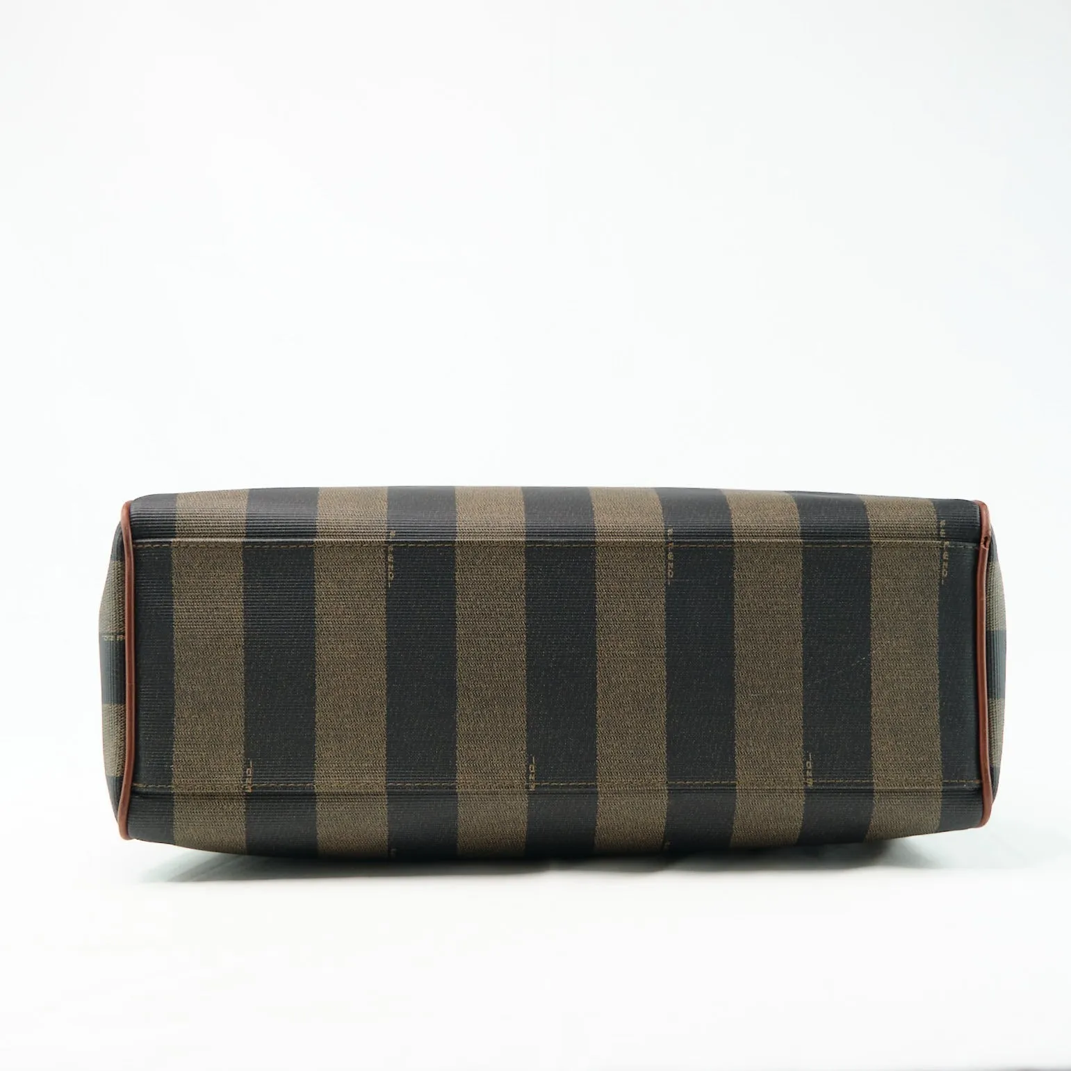 Fendi Pequin Canvas Handbag - '10s